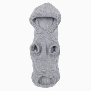 Grey Dog Sweater with Hood | Dog Jumper | Dog Clothing | The Modern Pup